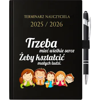 Kalendář Knižkový kalendář pro učitele 2026 A5 černý