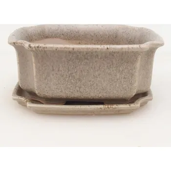 Květináč Bonsai miska + podmiska H01 - béžová