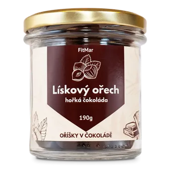 Cukrovinka FitMar.cz Lískové ořechy v hořké čokoládě