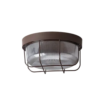 Osmont ELE50024 Elektra 3K, stropní hnědé kruhové svítidlo, 25W E27, průměr 21cm, IP54