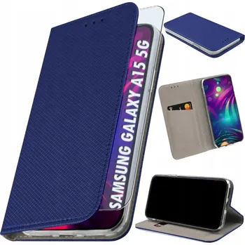 Pouzdro na mobilní telefon Flipové pouzdro pro Samsung Galaxy A15 5G + Sklo 9H - Pouzdro