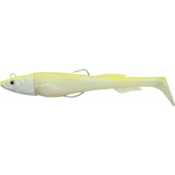 Rybářský háček 3ks - Realistická napodobenina Berkley Power Sardine 9cm 10gr White Chartreuse