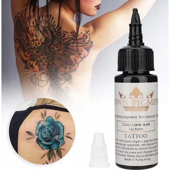 Tetování 30ML - ČERNÝ INKOUST, ČERNÁ BARVA NA TETOVÁNÍ , TETOVÁNÍ