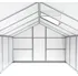 Skleník Uniprodo UNI_GREEN HOUSE_04 3,1 x 2,5 x 1,95 m PC transparentní
