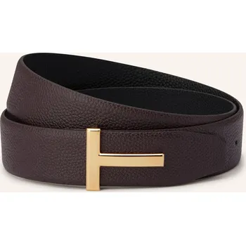Opasek Tom Ford Pánský Kožený Opasek V Oboustranném Provedení, tmavě...