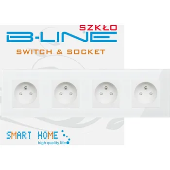 Elektrická zásuvka Bílá nástěnná Elektrická Zásuvka B-line