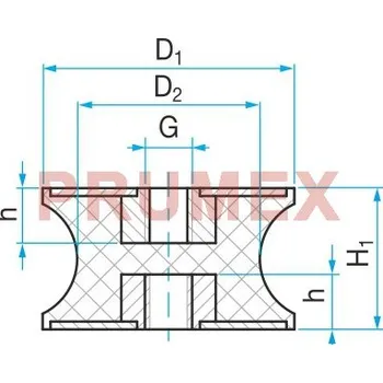 Silentblok nápravy Silentblok TP3 - 30x19,5/41 M8x8