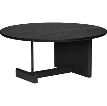 Konferenční stolek FOGIA Konferenční stolek Koku Round Low, Black Oak