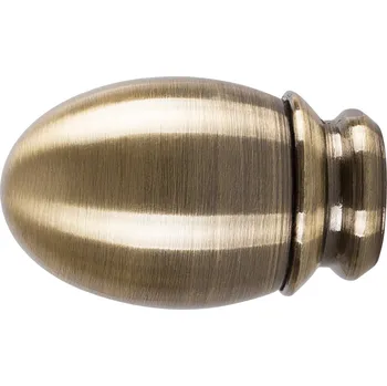 Příslušenství pro garnýž Dekodum Koncovky garnýží Owal starožitné zlato 19 mm - 2 ks