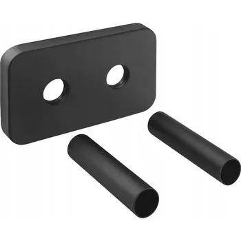 Radiátor WICHER maskovací rozeta pro ventily s roztečí 50 mm - černá matná 600.315.6