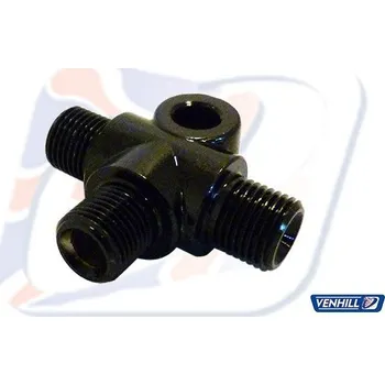 VENHILL t-spojka brzdové hadice Venhill POWERHOSEPLUS 776/3/BLACK 1/8th BSP 'T' PIECE M6 mounting hole (black)