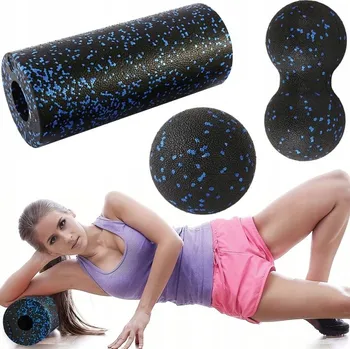 Masáž Masážní sada roller válec míček duoball lacrosse EPP 3v1 Trex Sport