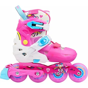 Kolečkové brusle Nastavitelné juniorské kolečkové brusle Flying Eagle L6 Lumos černé 28-32