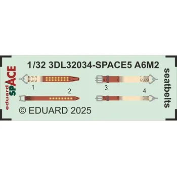Plastikový model 1/32 A6M5 Zero seatbelts SPACE (TAM)