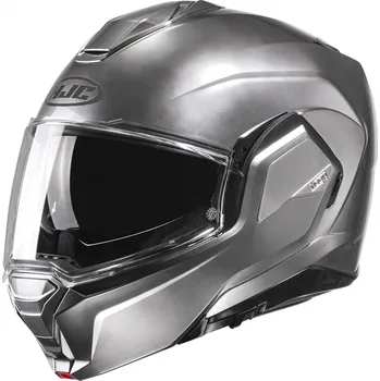 Helma na motorku HJC přilba i100 Solid hyper silver - 2XL