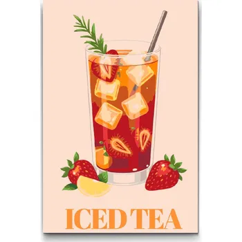 Malování podle čísel - Iced Tea Velikost: 40x60cm, Rámování: Pouze srolované plátno