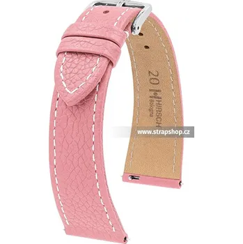 Řemínek na hodinky Řemínek k hodinkám HIRSCH Bologna růžová (22) 18 mm dámský