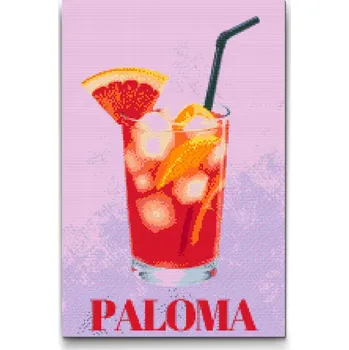 Diamantové malování Diamantové malování - Paloma Velikost: 40x60cm, Rámování: Pouze srolované plátno, Diamanty: Kulaté