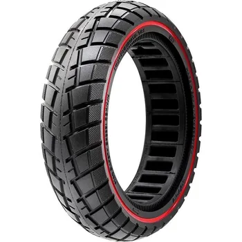 Motorová koloběžka Bezdušová plná pneumatika Ultralight 10" 60/70-7 pro Xiaomi Scooter, Offroad Red line
