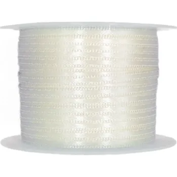 Stuha Tenká saténová stužka krémová 3mm x 10m (2,20 Kč/m) (Saténová stužka krémová, oboulící, tkané okraje)