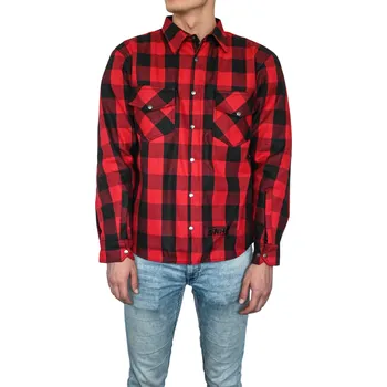 Pánská košile SNAP INDUSTRIES košile LUMBER Plus red - S