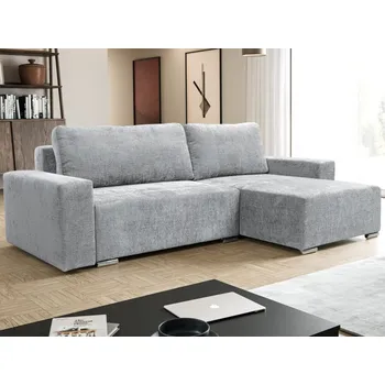 Sedací souprava Rohová sedací souprava Anafi, světle šedá látka