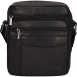 Pánská kožená taška přes rameno SendiDesign Stepan - černá