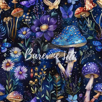 Úplet, Modrokouzelné muchomůrky a kvítí (E) (Top kvalitní úplet Bella digitisk)