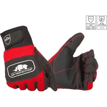 Pracovní rukavice Protipořezové rukavice SIP PROTECTION 2XD3 - červená/černá 9(L)
