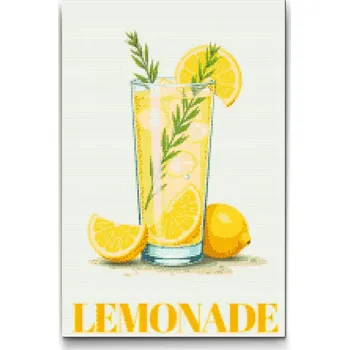 Diamantové malování Diamantové malování - Lemonade Velikost: 40x60cm, Rámování: Pouze srolované plátno, Diamanty: Čtvercové