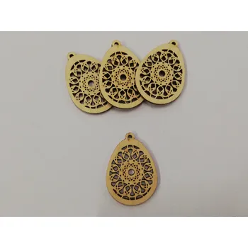 Vánoční dekorace Dřevěný výřez vajíčko ozdoba vel.2 č.22