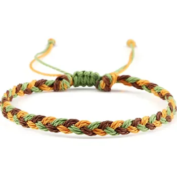 Náramek Ručně pletený tibetský náramek pro štěstí | tibetský náramek | náramek přátelství - 29