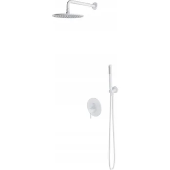 Sprchový set Omnires Y sprchový set pod omítku s hlavovou sprchou, bílá matná SYSY35WM