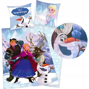 Povlečení Sada povlečení rajskidomek_pl (Disney Frozen - Ledové království) 140 x 200 cm, vícebarevné
