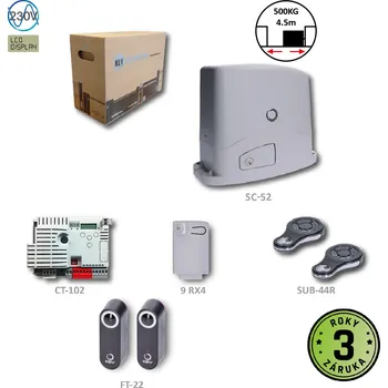 Pohon brány Key Automation S.r.l. UKONČENA VÝROBA TURBOKIT50 pro posuvná vrata do 4,5 m/500 kg