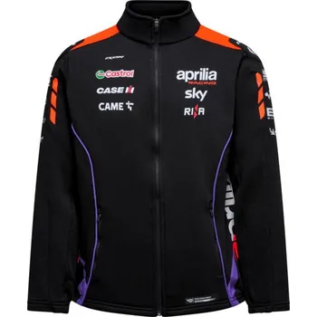 Pánská mikina APRILIA mikina TEAMWEAR Replica 24 Zip black/orange - L