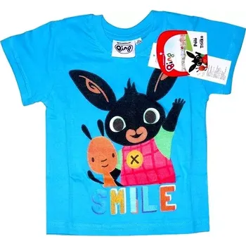 Chlapecké tričko tyrkysové - Zajíček Bing, vel. 110
