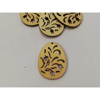 Vánoční dekorace Dřevěný výřez vajíčko ozdoba vel.1 č.4