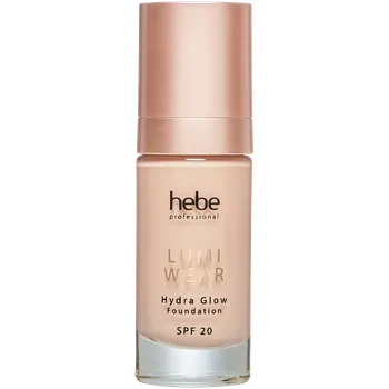 Přípravek na tvář Hebe Professional Lumi Wear Hydra Glow Foundation rozjasňující make-up na obličej s SPF20 3W soft olive, 30 ml