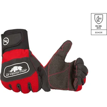 Pracovní rukavice Pracovní rukavice SIP PROTECTION 2XD1 - červená/černá 8(M)