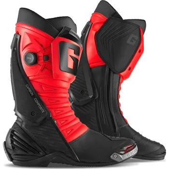 Moto obuv GAERNE boty GP1 LS black/fluo red - 44