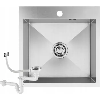 Nerezový dřez Jednokomorový dřez Granitan DŘEZ OCELOVÝ ocel stříbrný