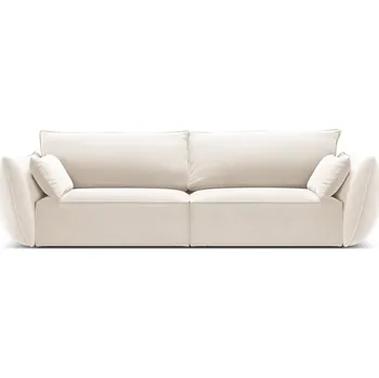 Pohovka Béžová sametová pohovka 208 cm Vanda – Mazzini Sofas ID_1780166