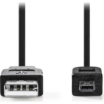 NEDIS kabel USB 2.0 USB/ zástrčka USB-A - zástrčka Hirose Mini 4kolíkový/ černá/ 2m