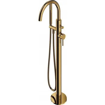 Vodovodní baterie Volně stojící vanová a sprchová baterie s jednou pákou Omnires zlatá