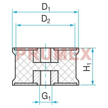 Silentblok nápravy Silentblok SP3 - 100x95/75 M16/M16
