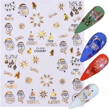 samolepka Samolepky 3D vánoční Mikuláše E104