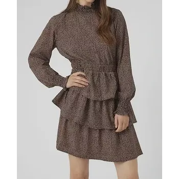 Dámské šaty Šaty s puntíky Vero Moda, 46 (Dámské šaty s dlouhým rukávem Vero Moda)