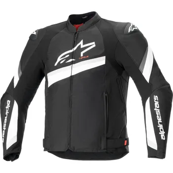 Moto bunda ALPINESTARS bunda T-GP PLUS R 4 černá/bílá 2025 - 3XL