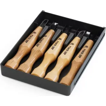 Dláto Sada řezbářských dlát MIKISYO Power Grip Black - 5 kusů